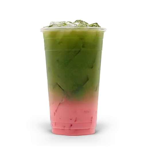 Raspberry Matcha Latte